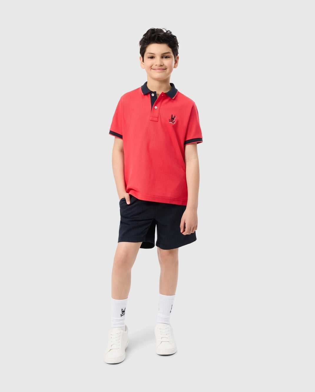 Polos Psycho Bunny Kayden Pique Polo Hibiscus Enfant | THQ-93735329